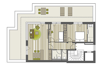 Ground plan apartment ‚Edelweiss'