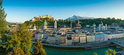 Blick vom Kapuzinerberg auf die Altstadt mit Festung Hohensalzburg by Günter Breitegger, SalzburgerLand Tourismus